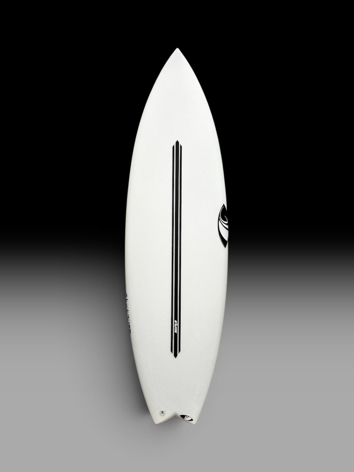 Sharp Eye Twin Turbo E3 Lite surfboard β deck view