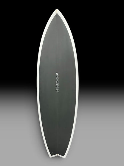 Arakawa Firecat 5'10 surfboard – deck view