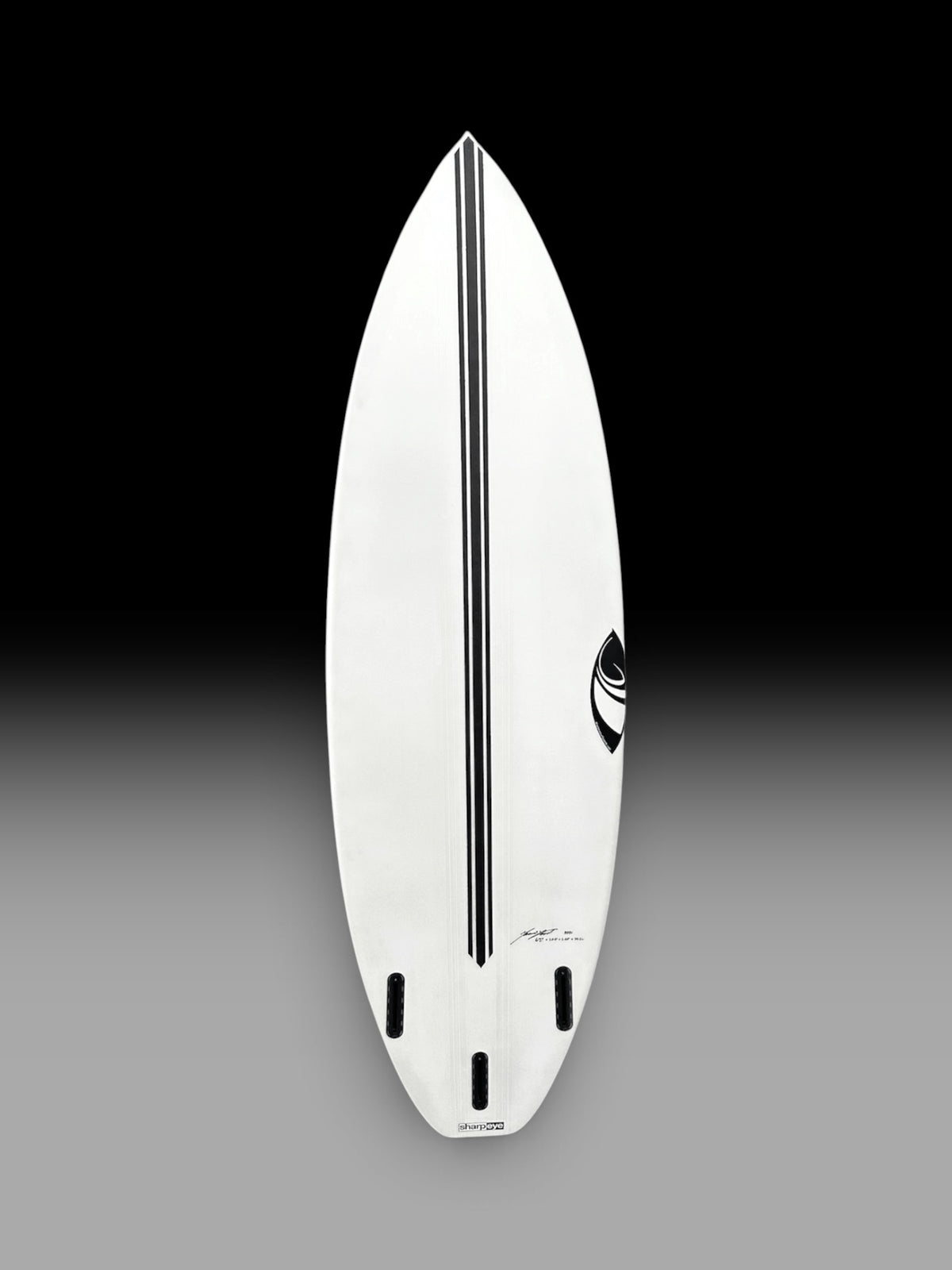 Sharp Eye Disco II E3 Lite surfboard – bottom view