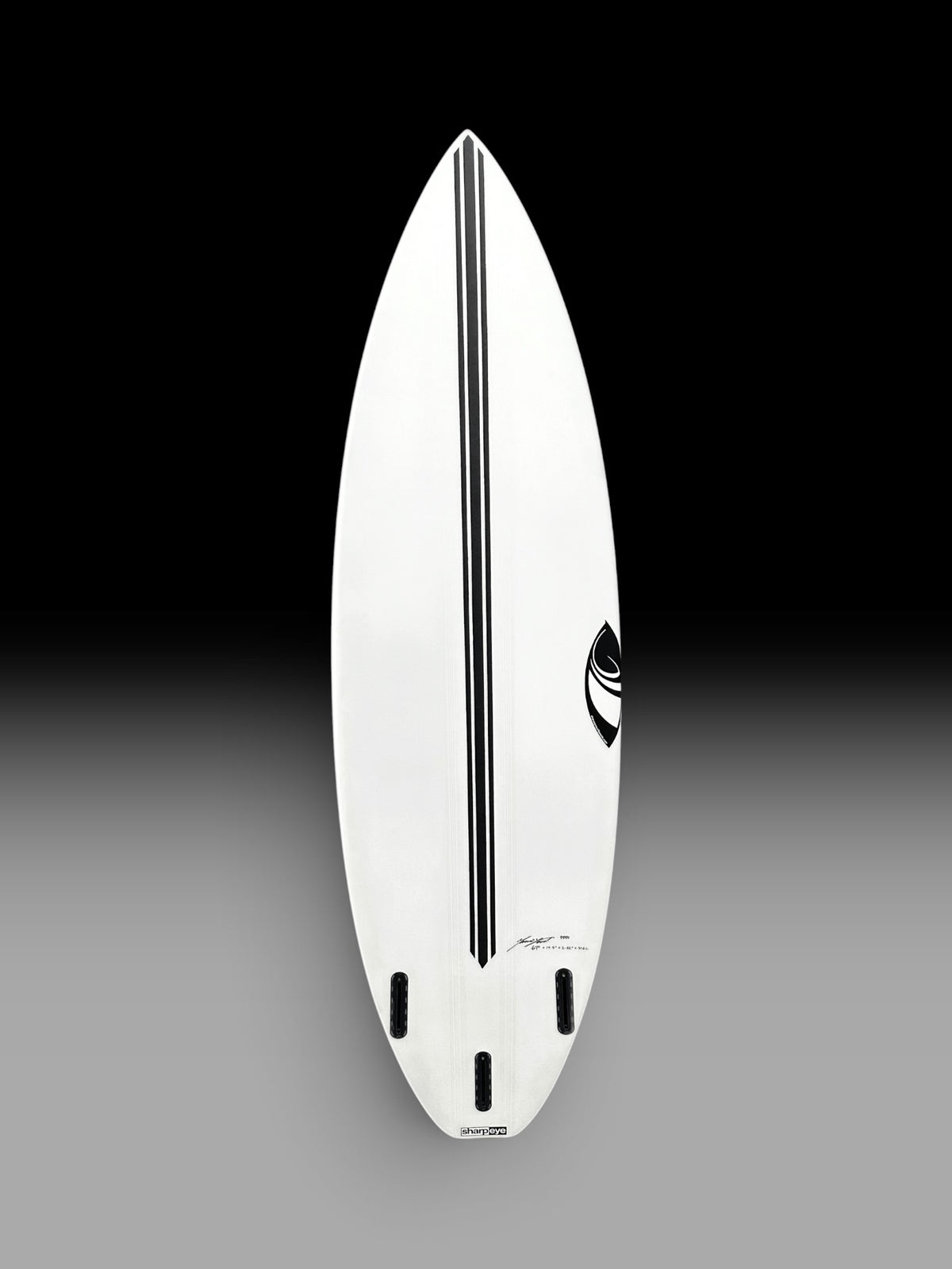 Sharp Eye Inferno 72 E3 Lite surfboard – bottom view